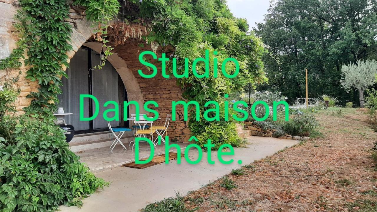 Charmant Studio Dans Maison D'Hote Dans Un Ecrin De Verdure Saint-Martin-le-Redon Dış mekan fotoğraf